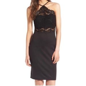 TRIXXI BLACK MIDI LACE DRESS SIZE SM WORN ONCE